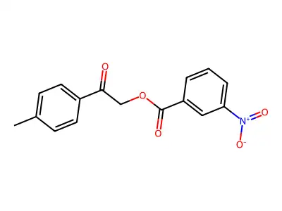 2-(4-Methylphenyl)-2-oxoethyl 3-nitrobenzoate structure