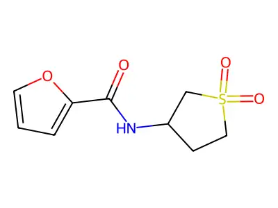 N-(1,1-dioxidotetrahydrothiophen-3-yl)furan-2-carboxamide structure