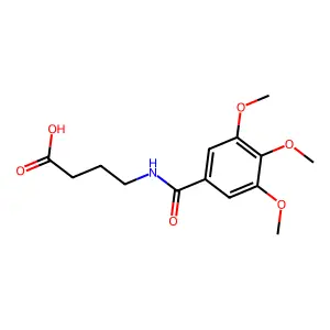 4-[(3,4,5-trimethoxybenzoyl)amino]butanoic Acid structure