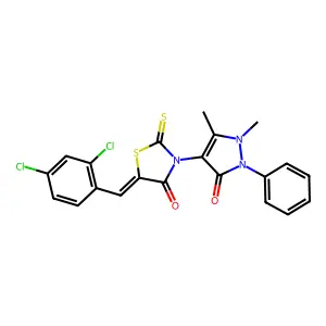 C21H15Cl2N3O2S2 structure