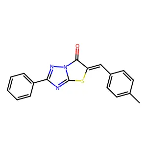 5-(4-Methyl-benzylidene)-2-phenyl-thiazolo[3,2-b][1,2,4]triazol-6-one structure