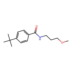 4-tert-butyl-N-(3-methoxypropyl)benzamide structure