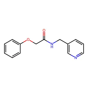 2-phenoxy-N-(pyridin-3-ylmethyl)acetamide structure
