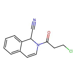 2-(3-Chloropropanoyl)-1,2-dihydroisoquinoline-1-carbonitrile structure