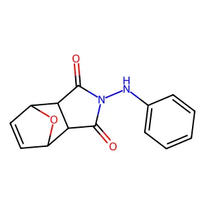 2-Anilino-3a,4,7,7a-tetrahydro-4,7-epoxyisoindole-1,3-dione structure