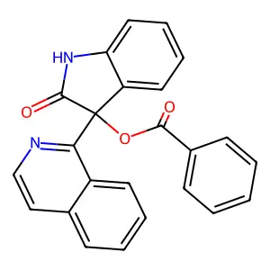 3-(Isoquinolin-1-yl)-2-oxo-2,3-dihydro-1h-indol-3-yl benzoate structure