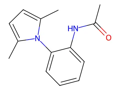 N-[2-(2,5-dimethyl-1H-pyrrol-1-yl)phenyl]acetamide structure