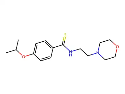 Benzamide, p-isopropoxy-N-(2-morpholinoethyl)thio- structure