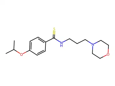 Benzamide, p-isopropoxy-N-(3-morpholinopropyl)thio- structure