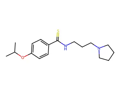 Benzamide, p-isopropoxy-N-(3-pyrrolidinylpropyl)thio- structure