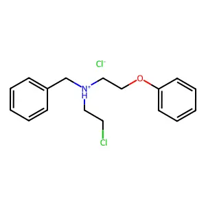Benzylamine, N-(2-chloroethyl)-N-phenoxyethyl-, hydrochloride structure
