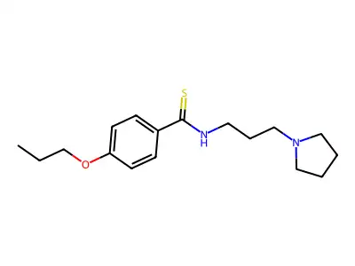Benzamide, p-propoxy-N-(3-pyrrolidinylpropyl)thio- structure