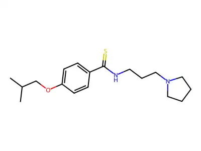 Benzamide, p-isobutoxy-N-(3-pyrrolidinylpropyl)thio- structure