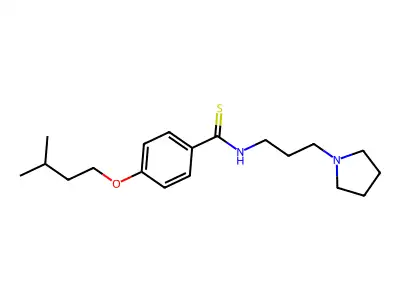 Benzamide, p-isopentoxy-N-(3-pyrrolidinylpropyl)thio- structure