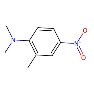 N,N,2-三甲基-4-硝基苯胺 structure