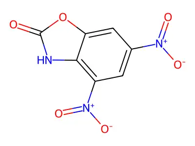 4,6-Dinitro-2(3H)-benzoxazolone structure