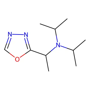 1,3,4-Oxadiazole, 2-(1-(diisopropylamino)ethyl)- structure