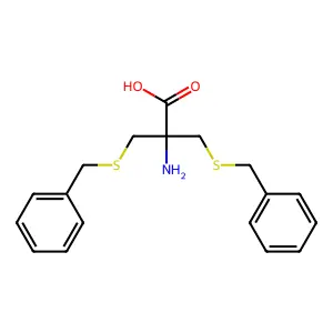 2,2-Bis((benzylthio)methyl)glycine structure