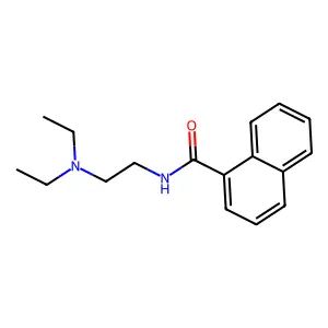1-Naphthalenecarboxamide, N-(2-(diethylamino)ethyl)- structure