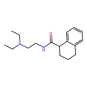 1-Naphthalenecarboxamide, 1,2,3,4-tetrahydro-N-(2-(diethylamino)ethyl)- structure