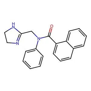 1-Naphthalenecarboxamide, N-((4,5-dihydro-1H-imidazol-2-yl)methyl)-N-phenyl- structure
