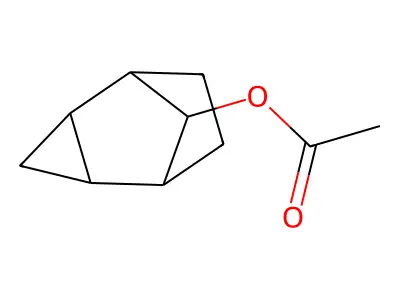 Tricyclo(3.2.1.02,4)octan-8-ol, acetate, exo-syn- structure