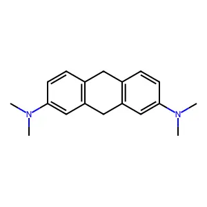 2,7-Anthracenediamine, 9,10-dihydro-N,N,N',N'-tetramethyl- structure