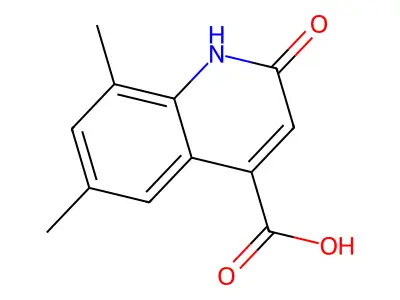 6,8-Dimethyl-2-oxo-1,2-dihydroquinoline-4-carboxylic acid structure