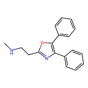 2-(4,5-二苯基噁唑-2-基)-N-甲基乙胺 structure