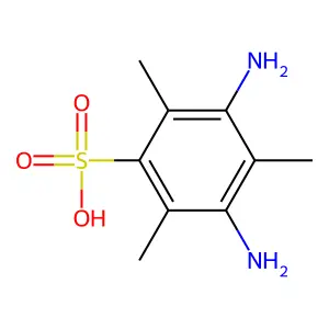 3,5-二氨基-2,4,6-三甲基苯磺酸 structure