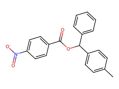 (4-Methylphenyl)phenylmethyl 4-nitrobenzoate structure