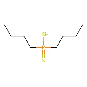 Dibutylphosphinodithioic acid structure