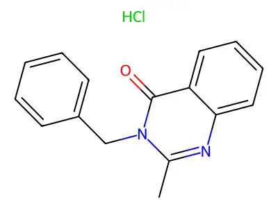 4(3H)-Quinazolinone, 3-benzyl-2-methyl-, hydrochloride structure