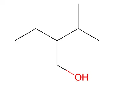 3-Methyl-2-ethyl-1-butanol structure