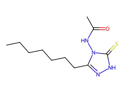 Benzamide, N-(1,5-dihydro-3-pentyl-5-thioxo-4H-1,2,4-triazol-4-yl)- structure