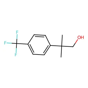 beta,beta-Dimethyl-4-(trifluoromethyl)benzeneethanol structure