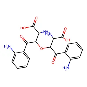 Benzenebutanoic acid, beta,beta'-oxybis(alpha,2-diamino-gamma-oxo- structure