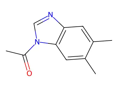 1-Acetyl-5,6-dimethylbenzimidazole structure