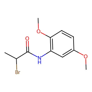 2-bromo-N-(2,5-dimethoxyphenyl)propanamide structure