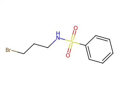 N-(3-bromopropyl)benzenesulfonamide structure