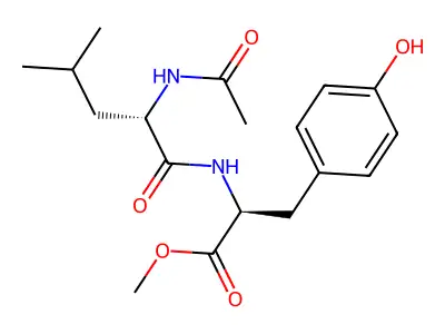 N-Acetylleucyl-tyrosine methyl ester structure