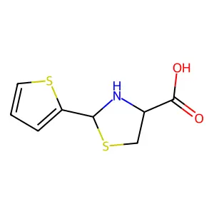 2-噻吩-2-基噻唑烷-4-甲酸 structure