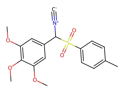 5-[Isocyano(4-methylbenzenesulfonyl)methyl]-1,2,3-trimethoxybenzene structure