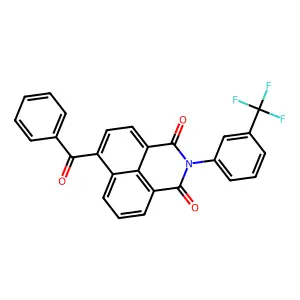 6-Benzoyl-2-[3-(trifluoromethyl)phenyl]benzo[de]isoquinoline-1,3-dione structure