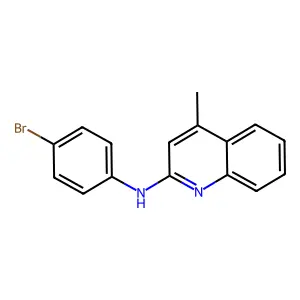 N-(4-bromophenyl)-4-methylquinolin-2-amine structure
