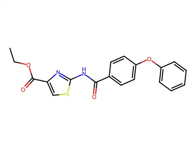 Ethyl 2-(4-phenoxybenzamido)thiazole-4-carboxylate structure