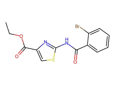 Ethyl 2-(2-bromobenzamido)thiazole-4-carboxylate structure