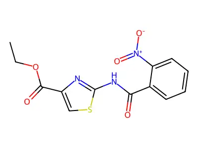 Ethyl 2-(2-nitrobenzamido)thiazole-4-carboxylate structure
