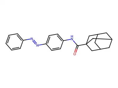 N-(4-phenyldiazenylphenyl)adamantane-1-carboxamide structure