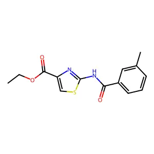 Ethyl 2-(3-methylbenzamido)thiazole-4-carboxylate structure